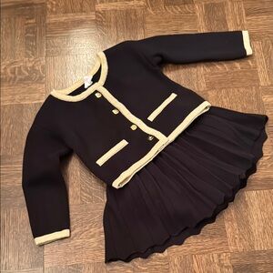 GAP Baby Girls set size 18-24 months black & Gold